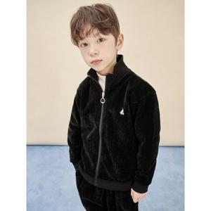 [시즌40%OFF][빈폴키즈] 클래식 니트 조직 집업 겨울 상하 세트  블랙(BI5X41U095)
