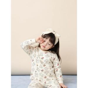 [시즌30%OFF][빈폴키즈] 토끼 빙키 실내복 2PCS 상하 세트  아이보리 (BI5X41U070)