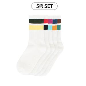 [토박스] (160-210mm) 토박스 데일리 삭스 5pack 양말세트 TBKCFNTASC11