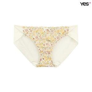 [예스]옐로우 플라워 나염 헴팬티 YSWPB301