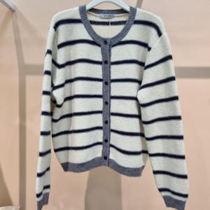 Destijl HC34 신축성좋은 단가라 앞 오픈형 니트 스웨터 가디건 D2541Cd02