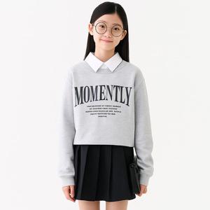 [더데이걸]레더 패치 스웻셔츠TGMA25802_IC