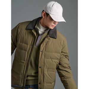 [빈폴골프]남성 셔츠형 다운 재킷 - 카키(BJ5X38B06H)