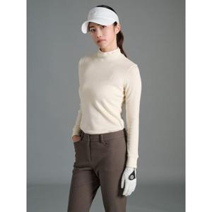 [빈폴골프] 여성 더블 하이넥 긴팔 티셔츠 - 아이보리 (BJ5941A490)