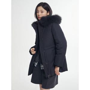 [빈폴레이디스] 중힙 기장 포리 다운 점퍼  블랙 (BF5Y38C045)