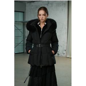 [에고이스트] ER4TD003 웨이스트 벨티드 폭스퍼 구스 숏점퍼 (25년 겨울)