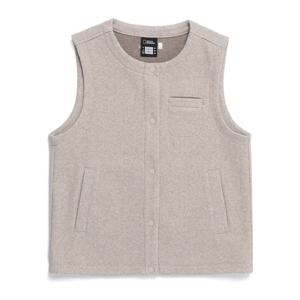 내셔널지오그래픽 N254WVT210 여성 글리제 라운드넥 베스트 OAK BEIGE