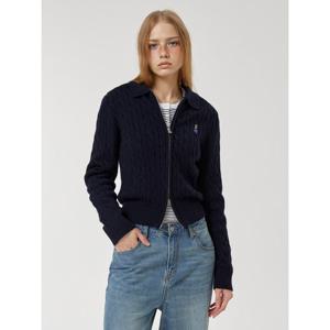 [후아유]Steve Crop Cable Zip-up Cardigan WHCKF3821F