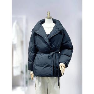 올리브데올리브 (OP5XMA61) 하이넥 벨티드 구스 다운 패딩 점퍼