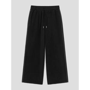 (355Y21LC15) [에잇세컨즈] 플리스 라이닝 와이드 팬츠  블랙