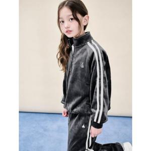 [시즌30%OFF][빈폴키즈] 벨로아 소재 반집업 겨울 상하 세트  네이비(BI5Y41U03R)