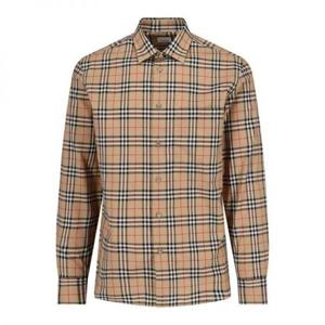 BURBERRY 버버리 Checkered Cotton Shirt (8070582) (체크 코튼 셔츠)