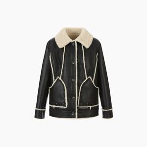 [에고이스트] 아웃포켓 포인트 루즈핏 인조무스탕점퍼 (ER4MZ065)