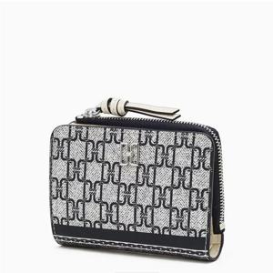 [닥스핸드백] 네이비 DD로고 가죽 반지갑DCWA6E463N2