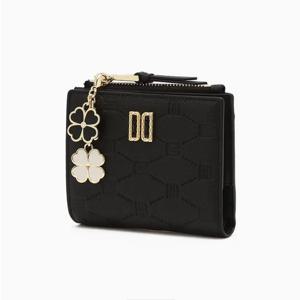 [닥스핸드백] 블랙 DD로고 소가죽 반지갑DCWA6E635BK