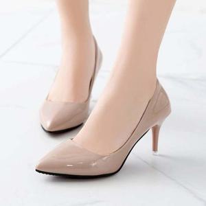 여성화 출근패션 정장구두 데이트 에나멜 힐구두 7Cm