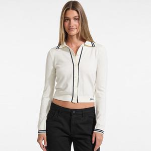 [게스(진)]여성 레귤러 배색 포인트 긴팔 스웨터 가디건(YPDS2601)