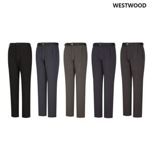 [웨스트우드] 남성 데일리 본딩기모 원턱 팬츠 (5컬러) WM4MTPL527