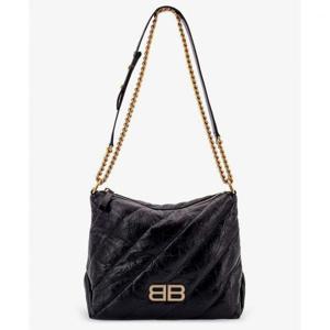 BALENCIAGA 발렌시아가 크러쉬 스몰 퀼티드 호보백 블랙 (806479210J1 1000)
