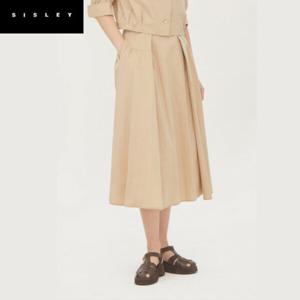 [시슬리]셔링 털 훌 스커트_SASK80331