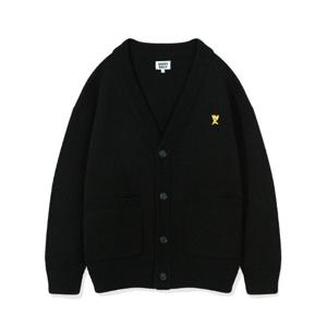 와키윌리자켓 KQJ MG2403CD01BK 기본 브이넥 가디건 블랙