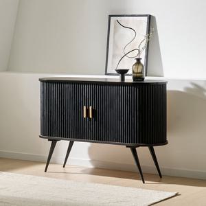 소소숲 블랑2 고무나무 원목 템바보드 슬라이딩 거실장 1200