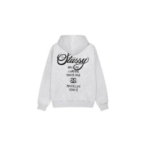 Stussy스투시 월드투어 후드 애쉬 헤더 20242025 39238603923962