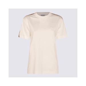 25SS Burberry 쇼트 sleeves embroidered 로고 on the chest 체크 fabric inserts on the shoulders  8106246B8764 TP565469214