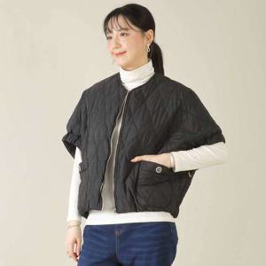 애비뉴투지 엄마옷 물결 누빔 퀼팅 솜 패딩 봄 가을 겨울 반팔 조끼 V12534