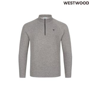 [웨스트우드]남성 겨울 멜란지 집업 기모티셔츠 WO4MTTS325