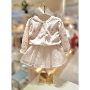 (밍크뮤10) 26SS신상 HK(IV)시그니처니트가디건 스커트SET (S3611120001)