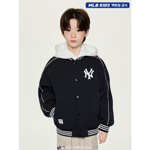 [MLB키즈US] (7AJPB0261-50BKS) 스포티브 컬시브 나일론 패딩 점퍼 아동점퍼 키즈점퍼