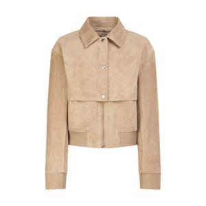 아떼 바네사브루노 25SS 스테디셀러 베이지 포켓배색 염소가죽 점퍼 WVJU5A763I1