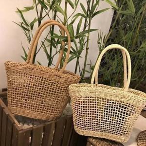 왕골 라탄백 여름 여행가방 (아이보리)