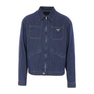 프라다 라이트웨이트 블루 데님 재킷 GEB255SOOO 14PWF0008