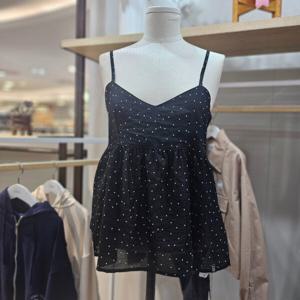 [르샵](르샵블랑)브이넥  도트 끈나시 BL(L2G15WBL020)_BP