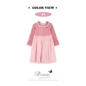 [페리미츠]벨벳망사 원피스 P2341O672