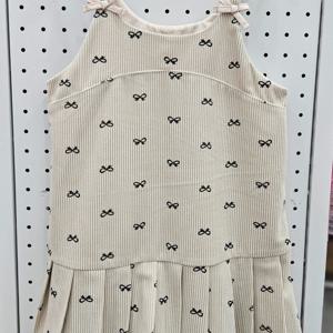 [로엠걸즈]리본 코듀로이 뷔스티에 원피스RGOW25T1P_IC