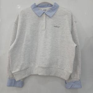 [에꼴리에][모다부평]셔츠 레이어드 카라티/26A5453GY_BP