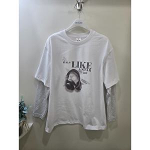 [에꼴리에]오버핏 락시크 레이어드티 26OT4550