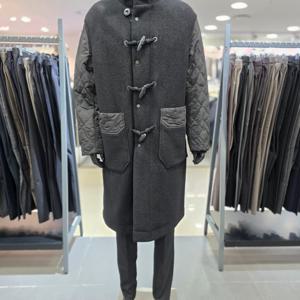 [레노마 옴므]F/W 블랙 알파카 패딩 배색 코트 PDMBH69_BP