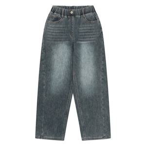 [소이]커브드 본딩기모안감 다크블루진 겨울청바지 25W1262