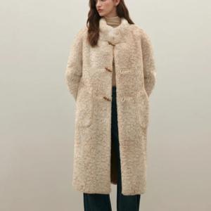 [샤틴]하이넥 퍼 토글버튼 롱코트S254K771A04