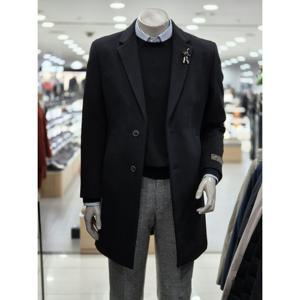 [트루젠]블랙 캐시미어 블랜딩 하프 체스터 반코트(GTFWLCM031)_