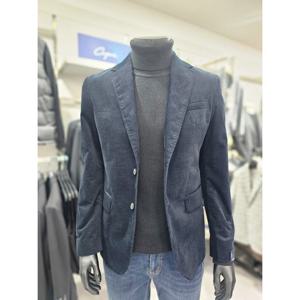 [파렌하이트][F/W]다크네이비 면혼방 벨벳 슬림 자켓J4337NAD