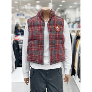 [지프]여성용 체크 모직 다운베스트(JQ4JPF603GR)_DG