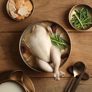 [마음식당] 능이품은 한우사골 누룽지 삼계탕 1.1kg x 5팩