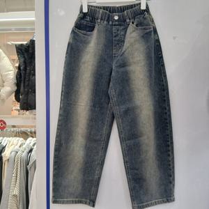 [에꼴리에][모다부평]세미 커브드 빈티지 워싱진 /26A0207BL_BP