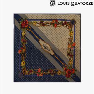 [루이까또즈(스카프)]SA-1BSS178NA 울 사각 스카프 프루즈 네이비