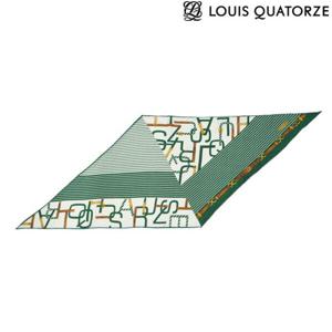 [루이까또즈(스카프)]SA-2DSD808GR울실크 양면 스카프 프리미어더블 그린